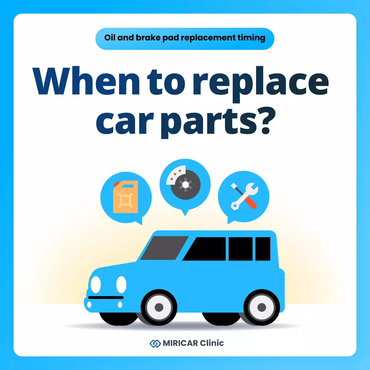 blue modern car maintenance guide