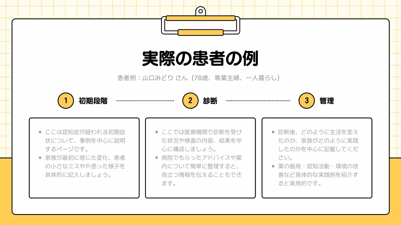 黄色 シンプル 医療 プレゼンテーション