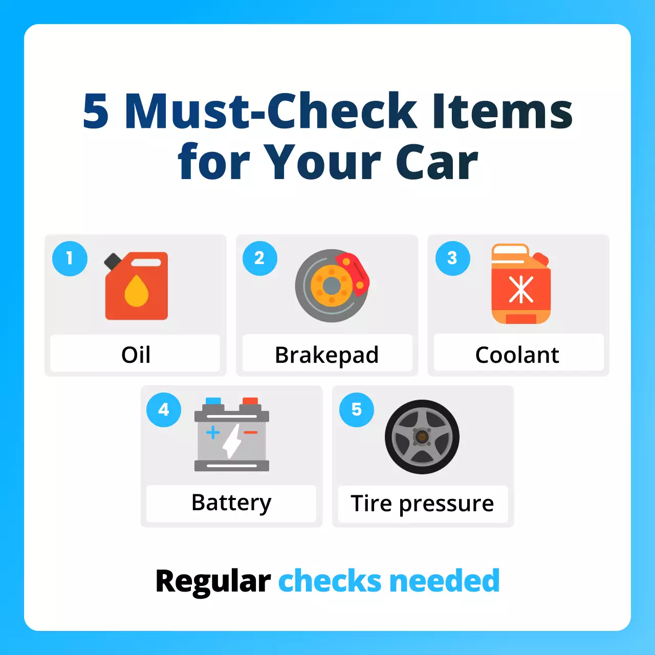 blue modern car maintenance guide