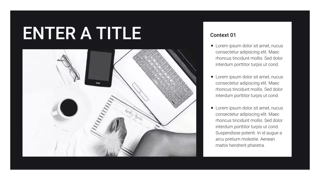 Black Modern Budget Planner Presentation