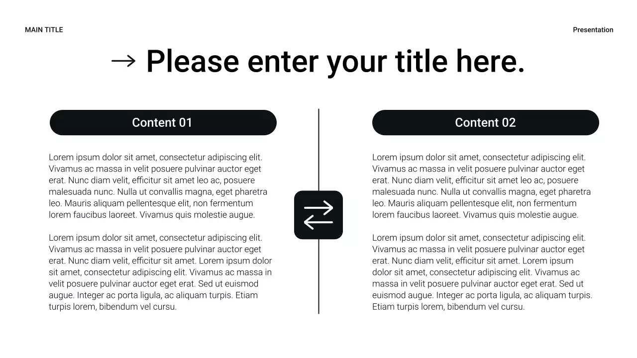 Black Modern Sales Presentation