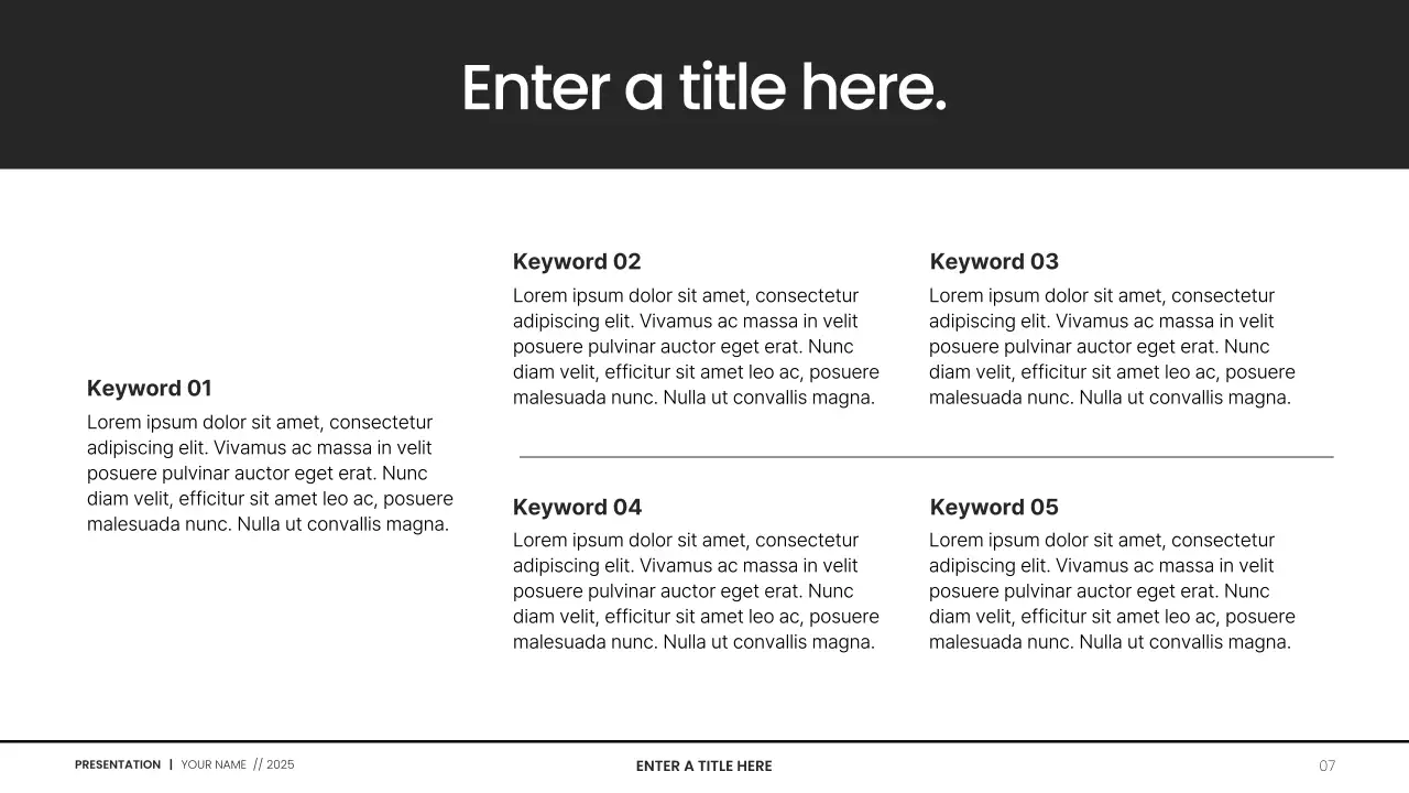 Black Modern Budget Planner Document Presentation