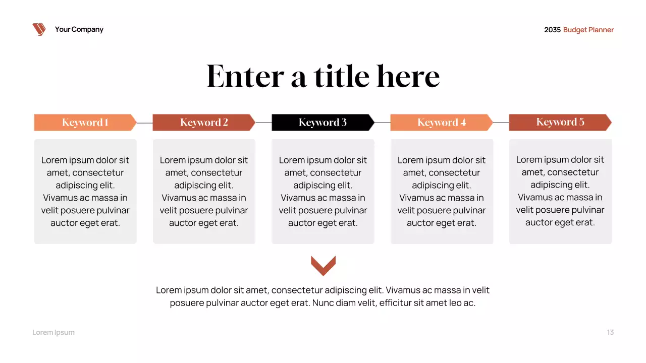 Black Modern Budget Planner Presentation