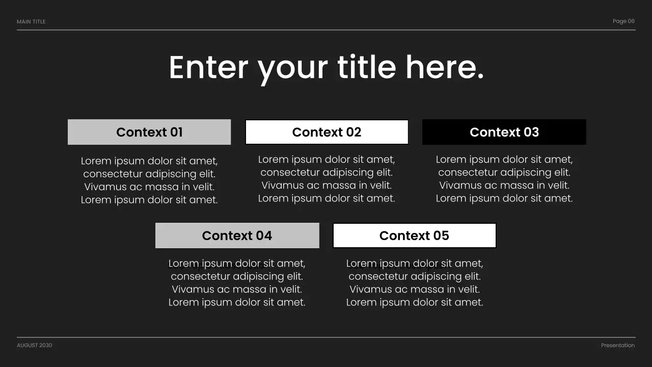 Black Modern Business Presentation