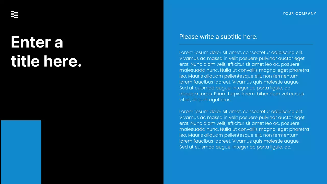 Black Modern Sales Presentation