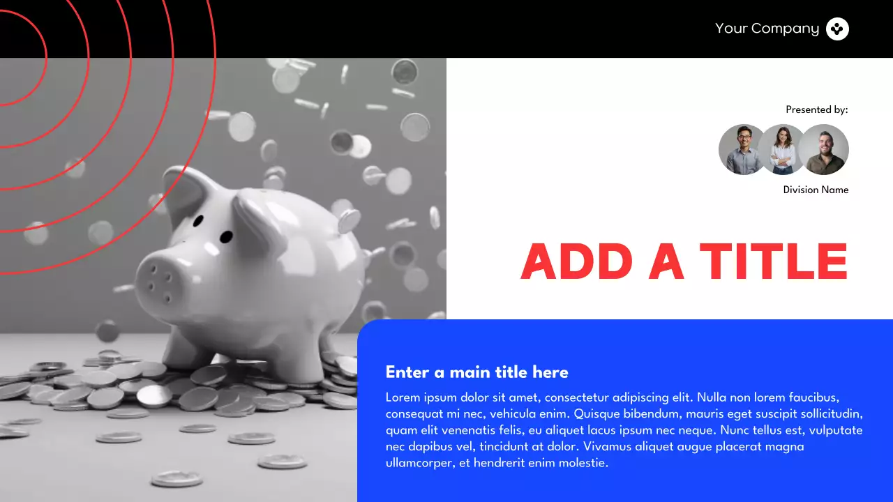 Blue Modern Financial Report Presentation