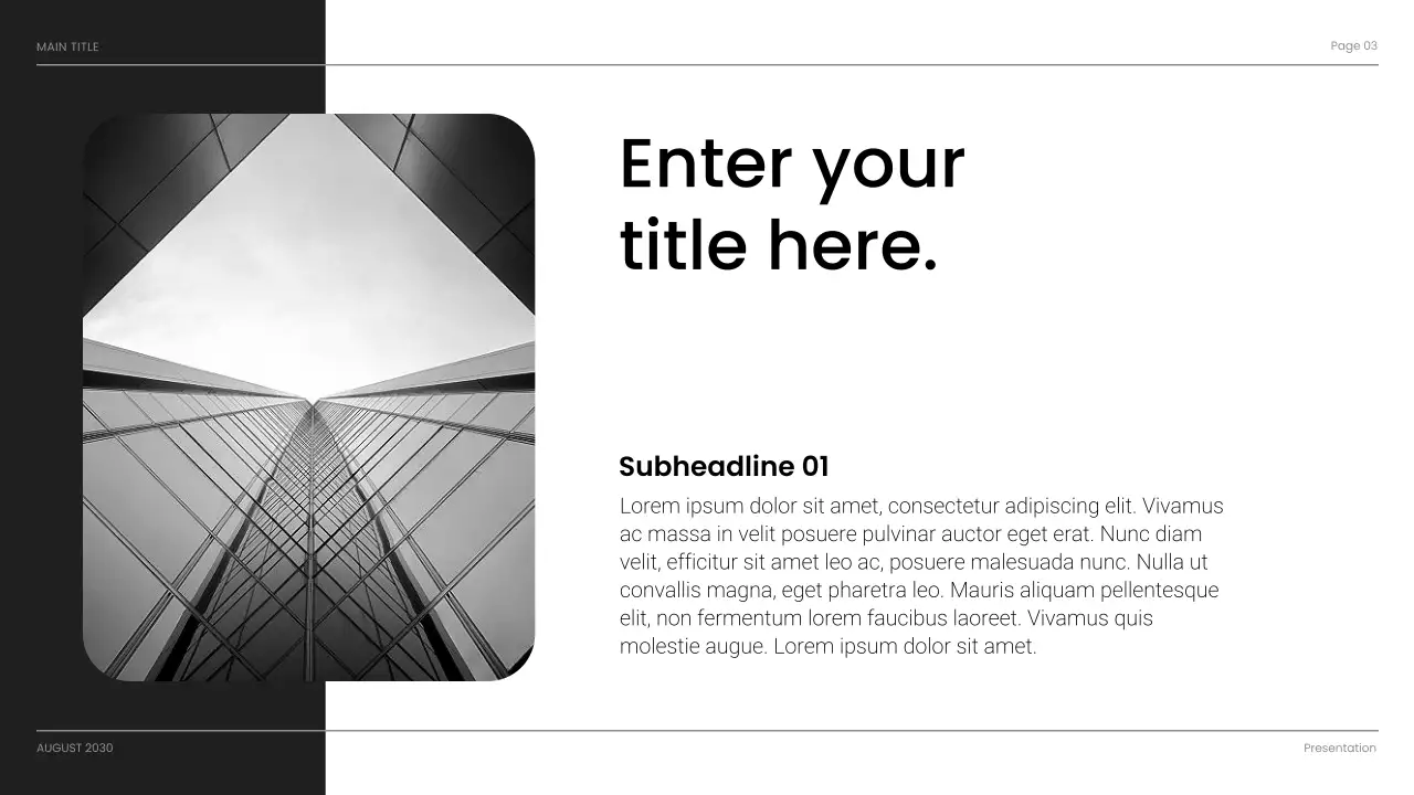 Black Modern Business Presentation