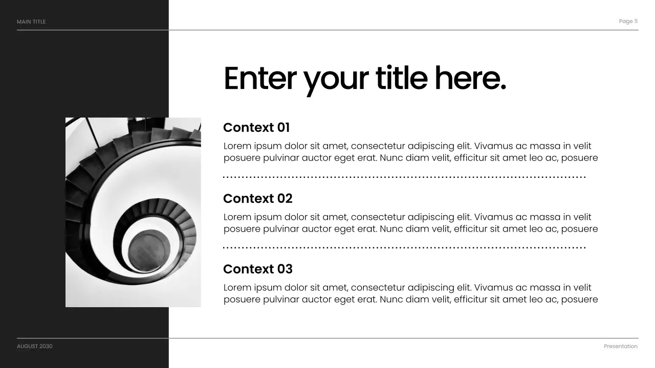 Black Modern Business Presentation