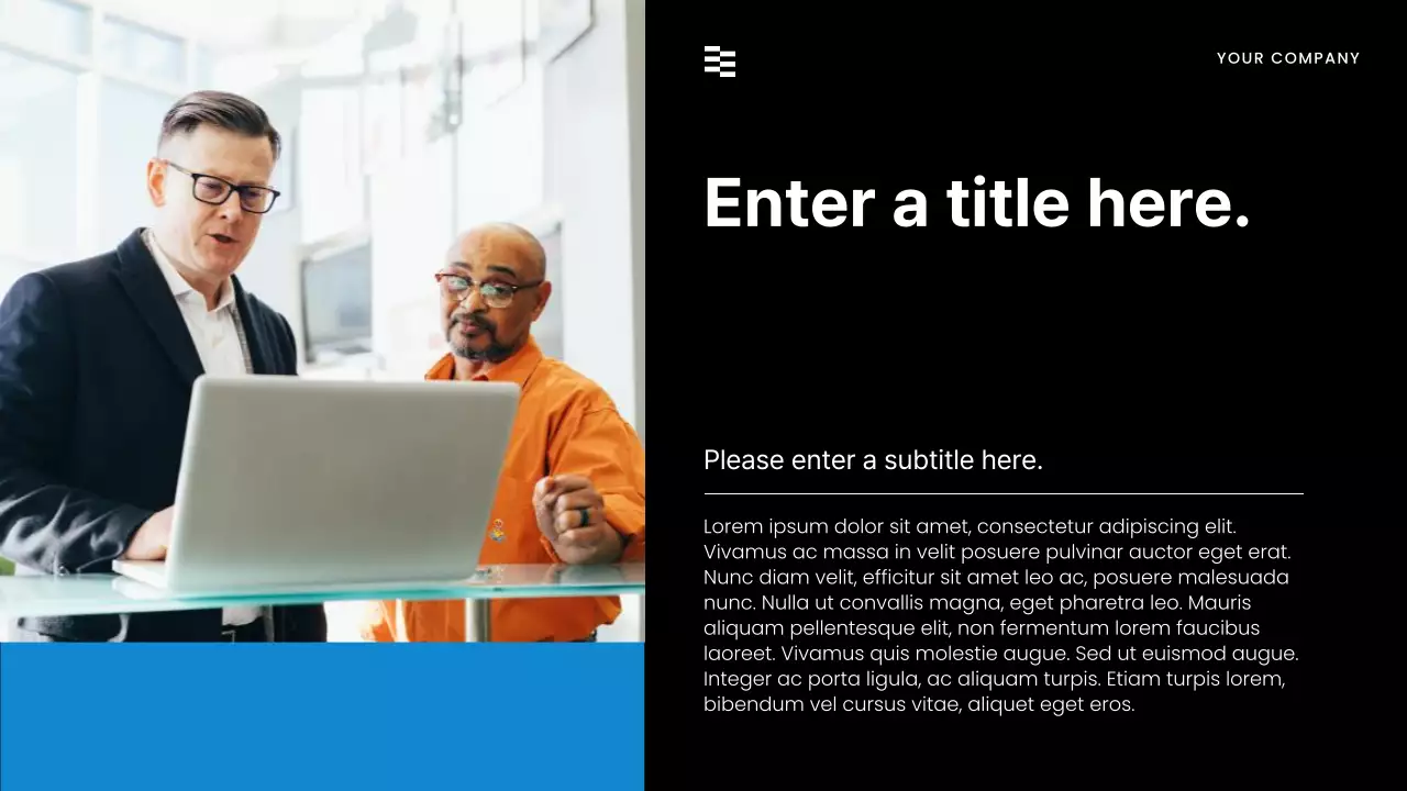 Black Modern Sales Presentation