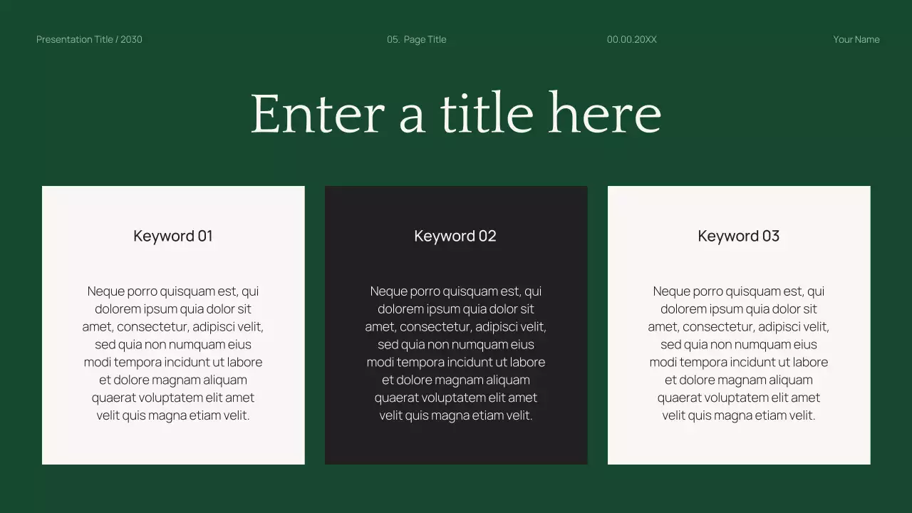 Black Modern Finance Planner Presentation