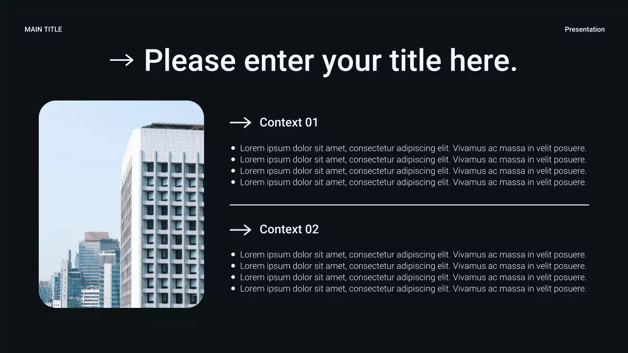 Black Modern Sales Presentation