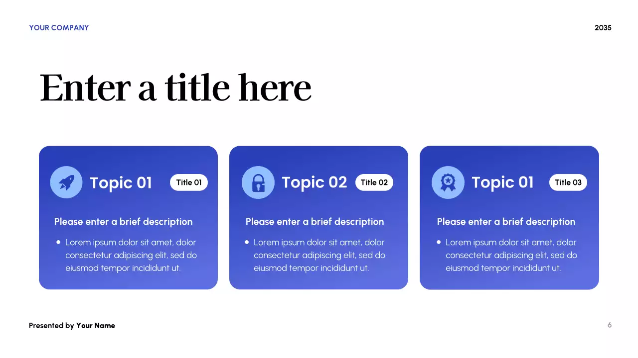 Blue Modern Budget Planner Presentation