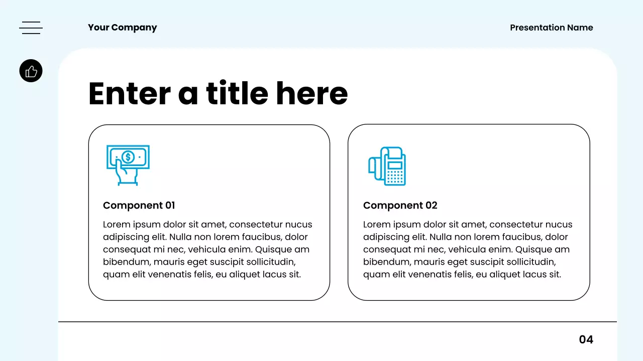 Blue Minimal Budget Planner Presentation