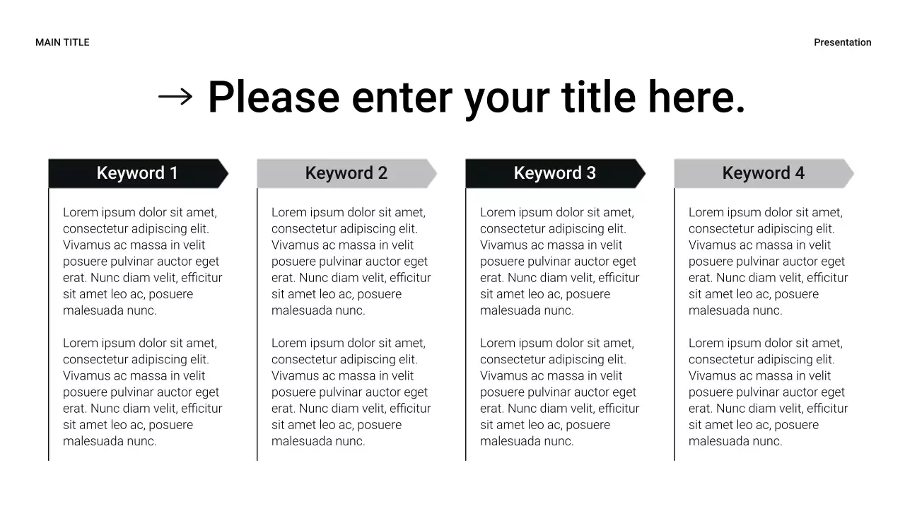 Black Modern Sales Presentation