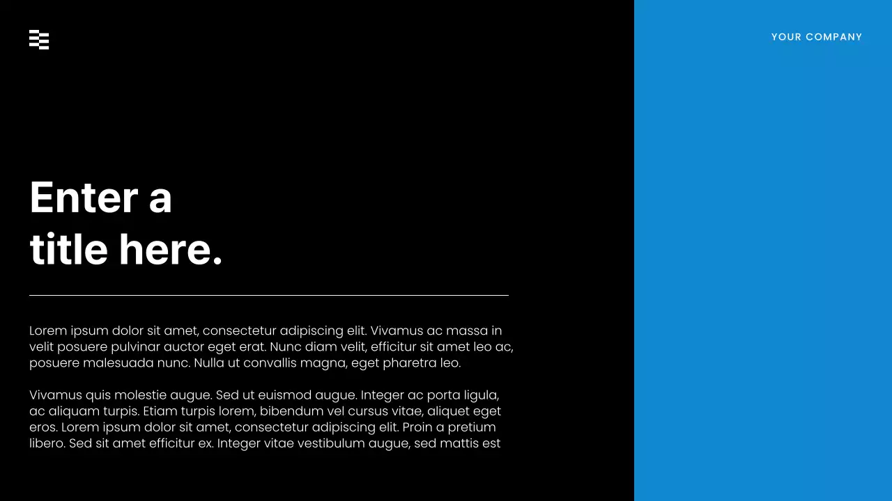 Black Modern Sales Presentation