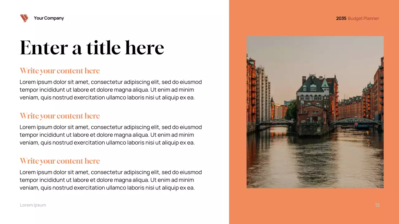 Black Modern Budget Planner Presentation