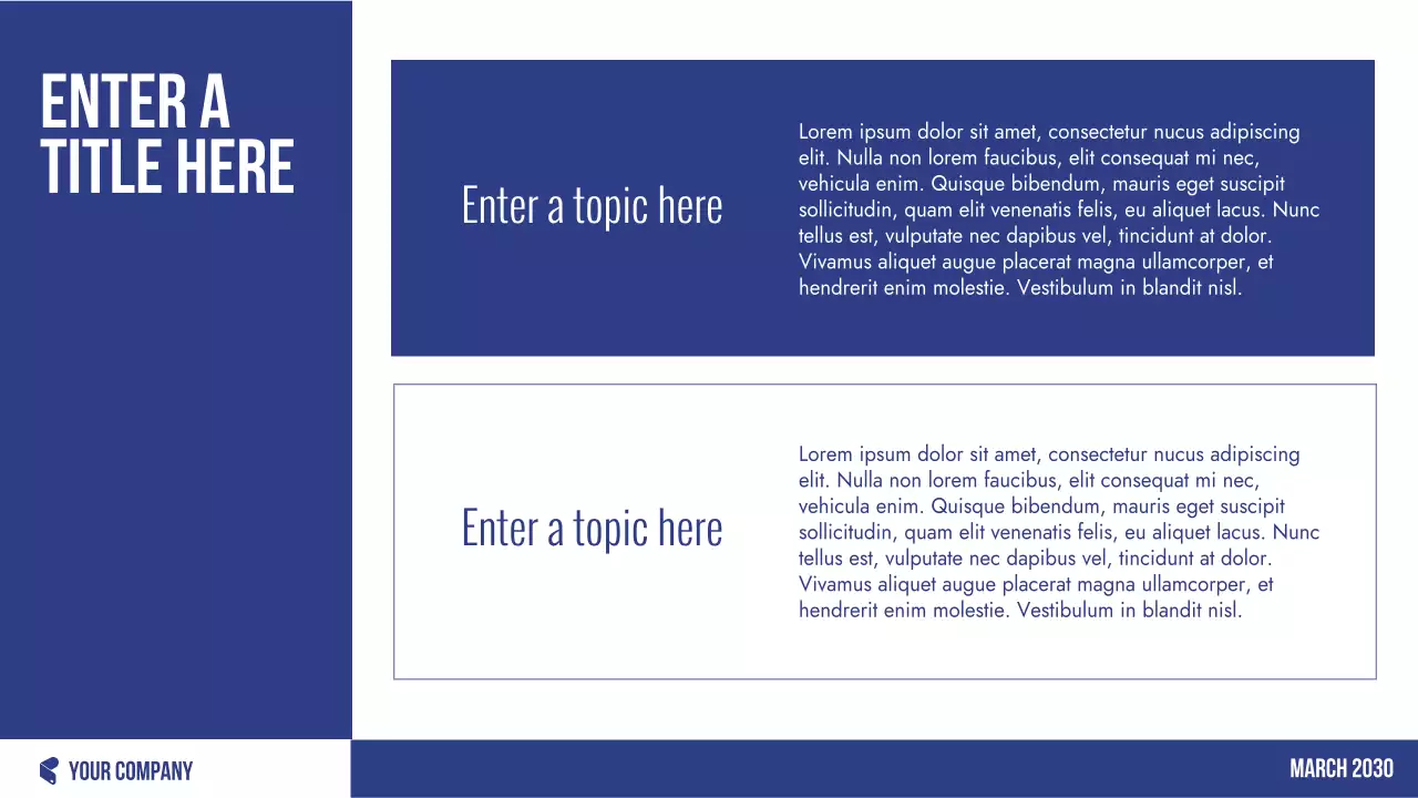 Blue Professional Finance Planner Presentation