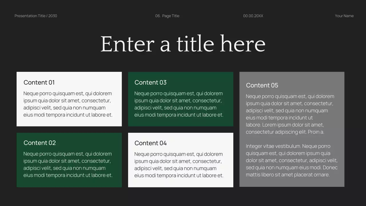 Black Modern Finance Planner Presentation