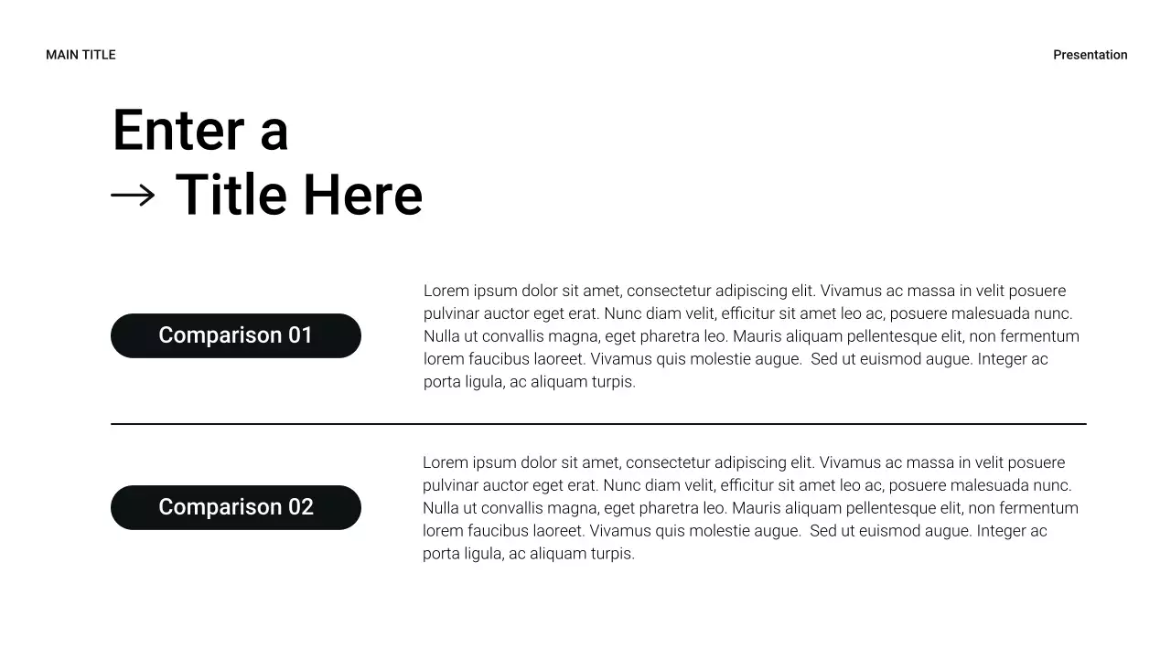 Black Modern Sales Presentation