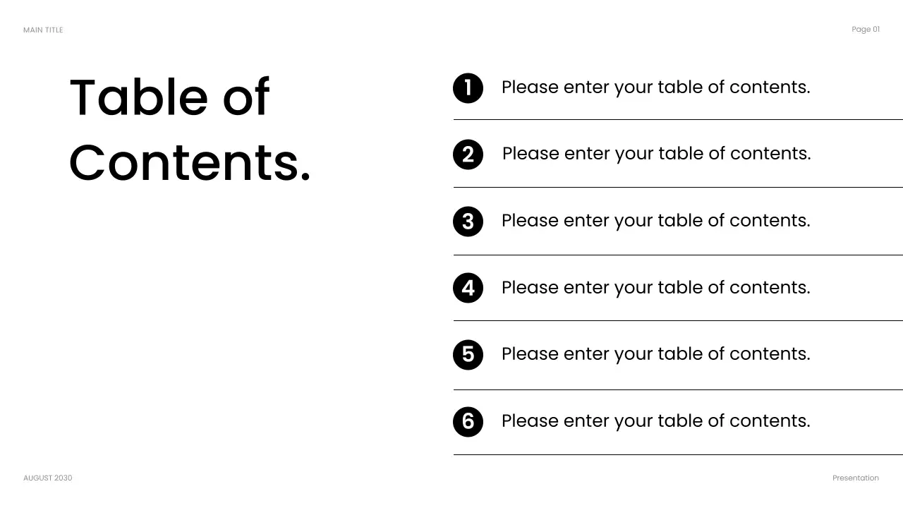 Black Modern Business Presentation