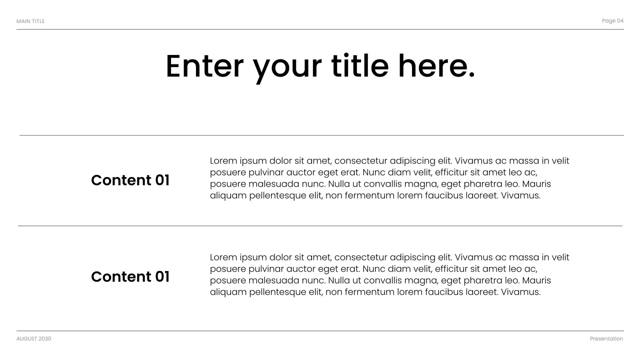 Black Modern Business Presentation