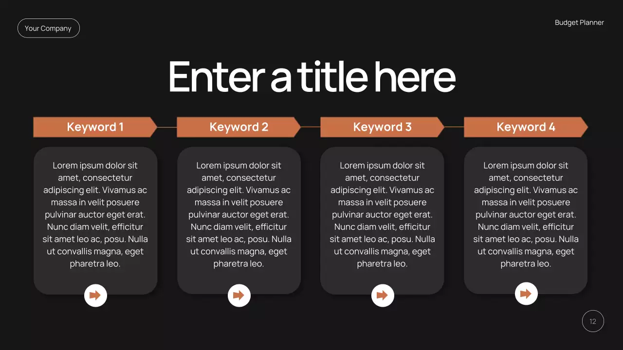 Black Modern Finance Planner Presentation