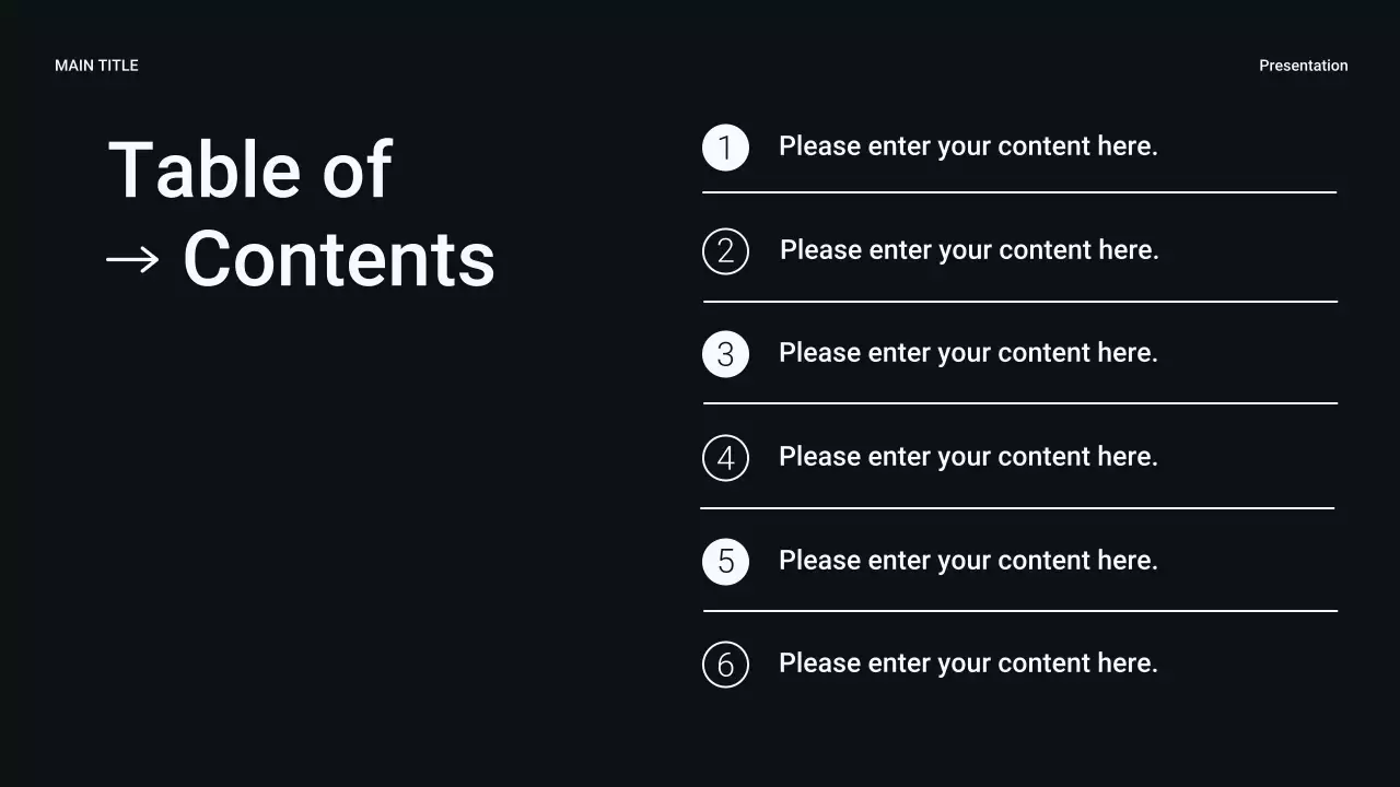 Black Modern Sales Presentation