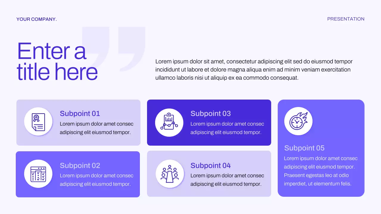 Blue Modern Finance Planner Presentation