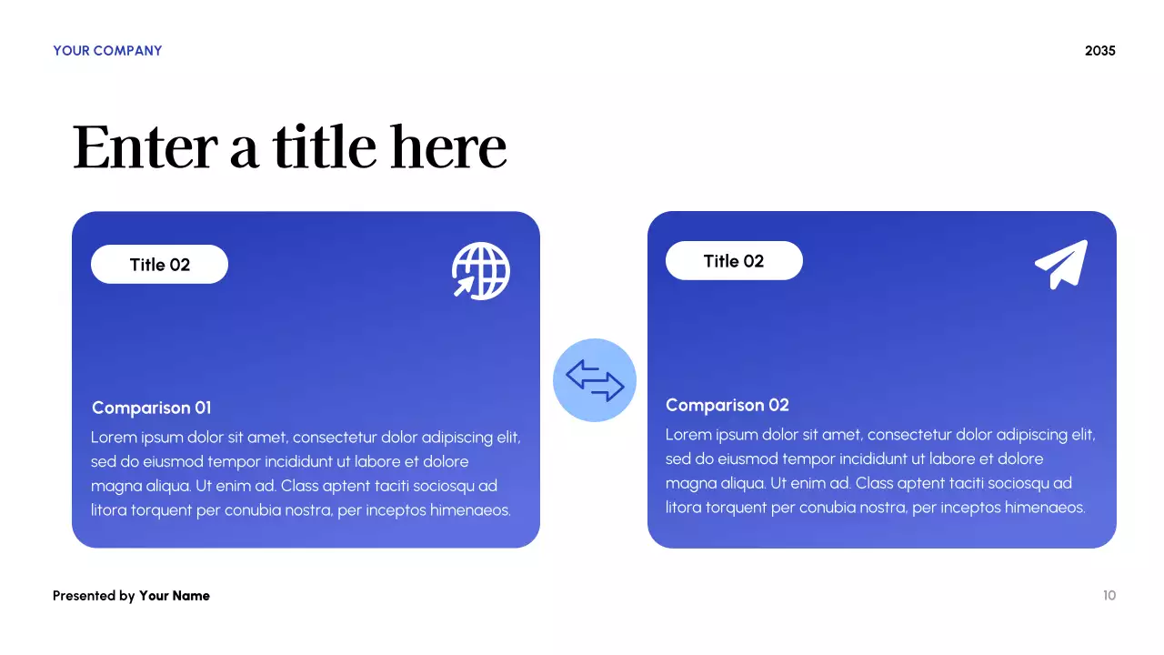 Blue Modern Budget Planner Presentation