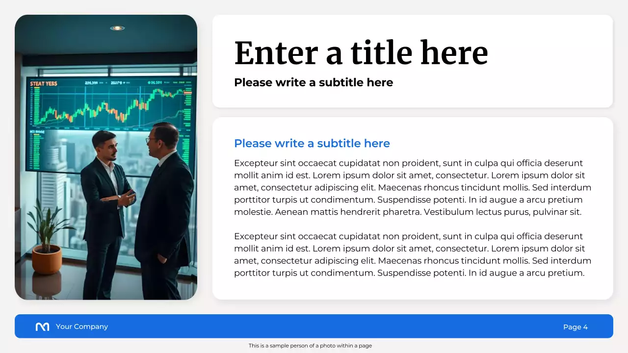 Blue Modern Finance Promotion Presentation