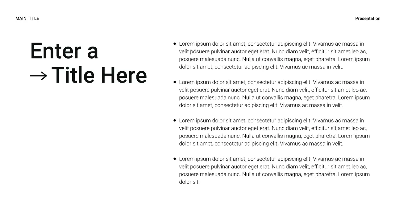 Black Modern Sales Presentation