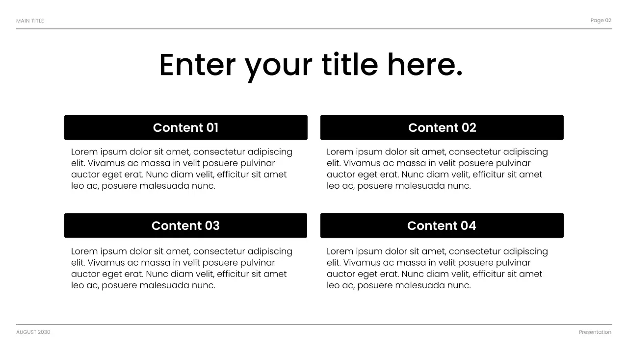 Black Modern Business Presentation