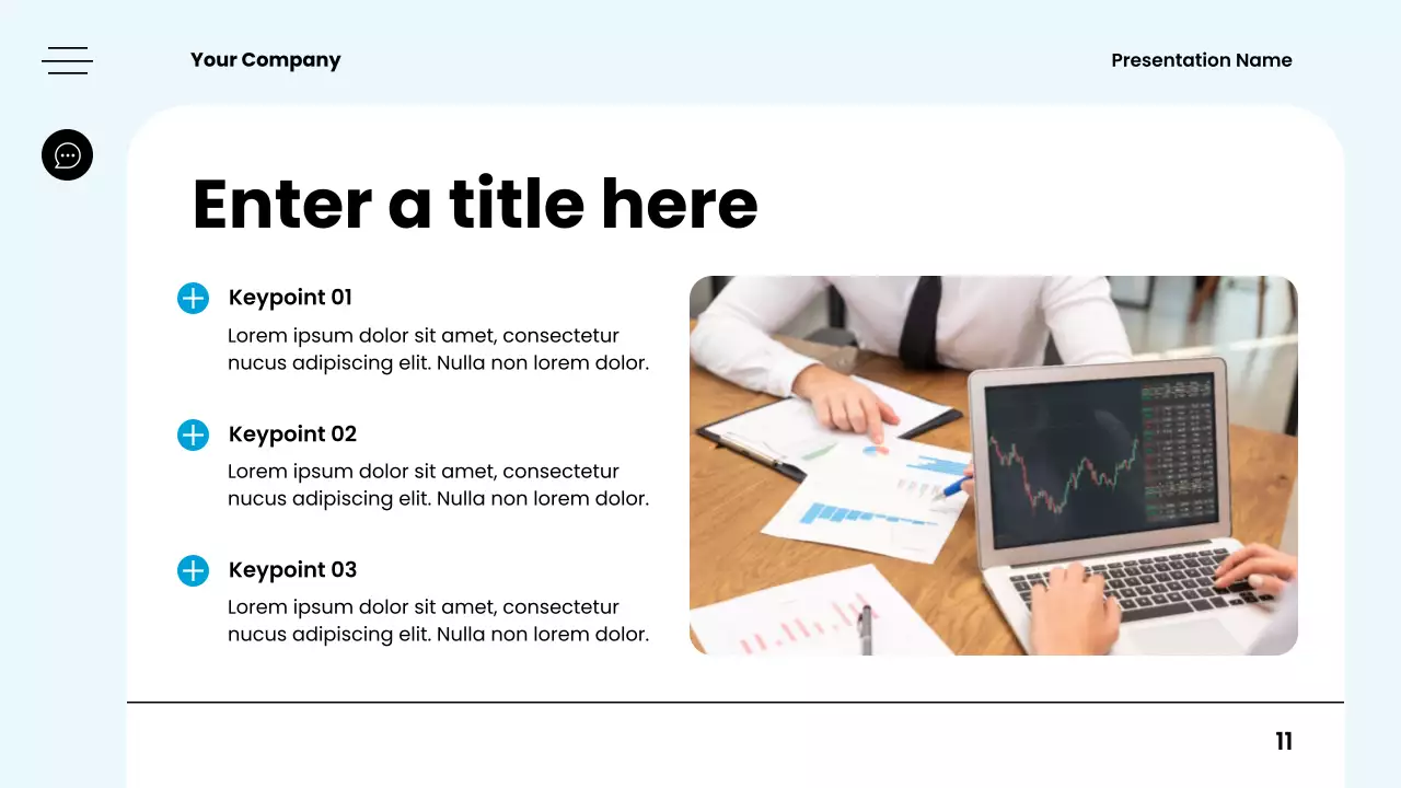 Blue Minimal Budget Planner Presentation