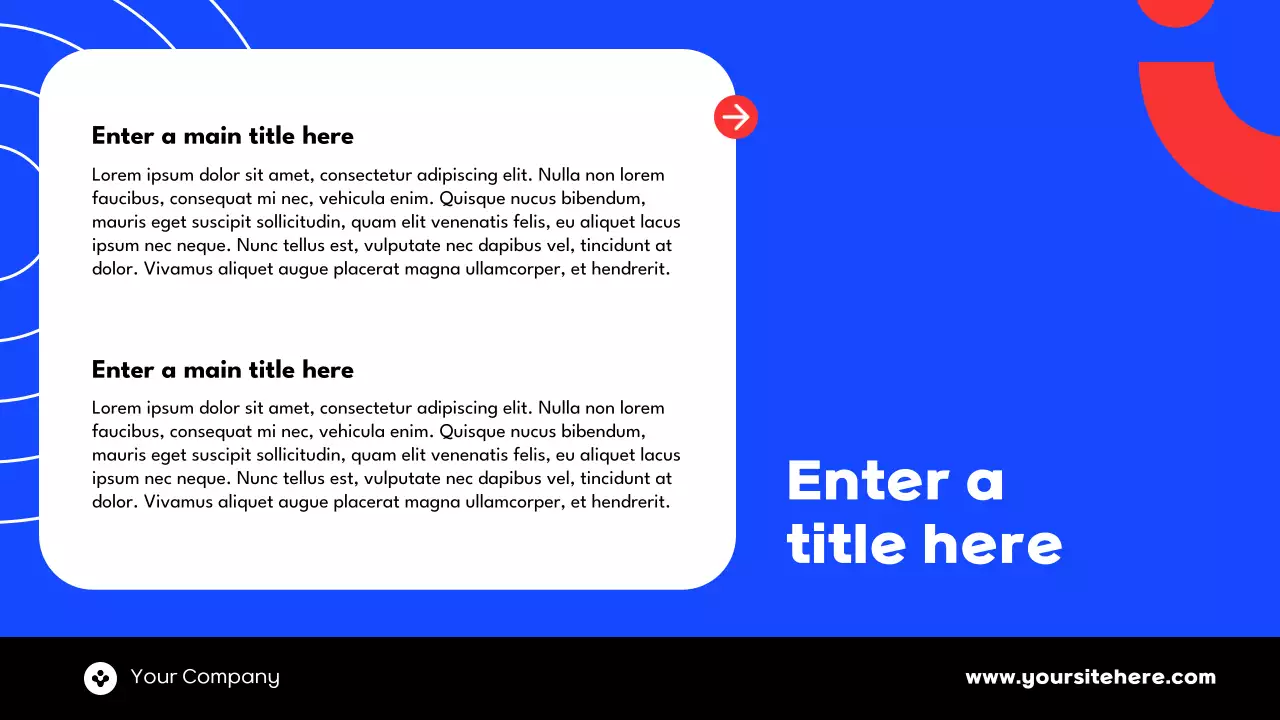 Blue Modern Financial Report Presentation