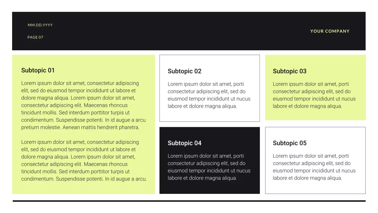 Black Modern Budget Planner Presentation