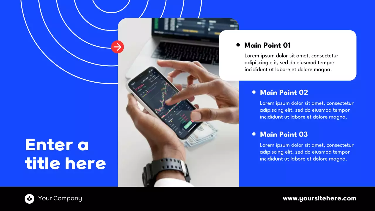 Blue Modern Financial Report Presentation