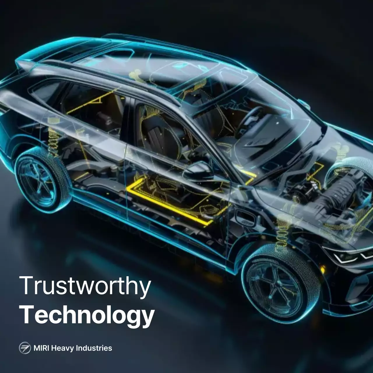 iklan otomotif modern berwarna biru