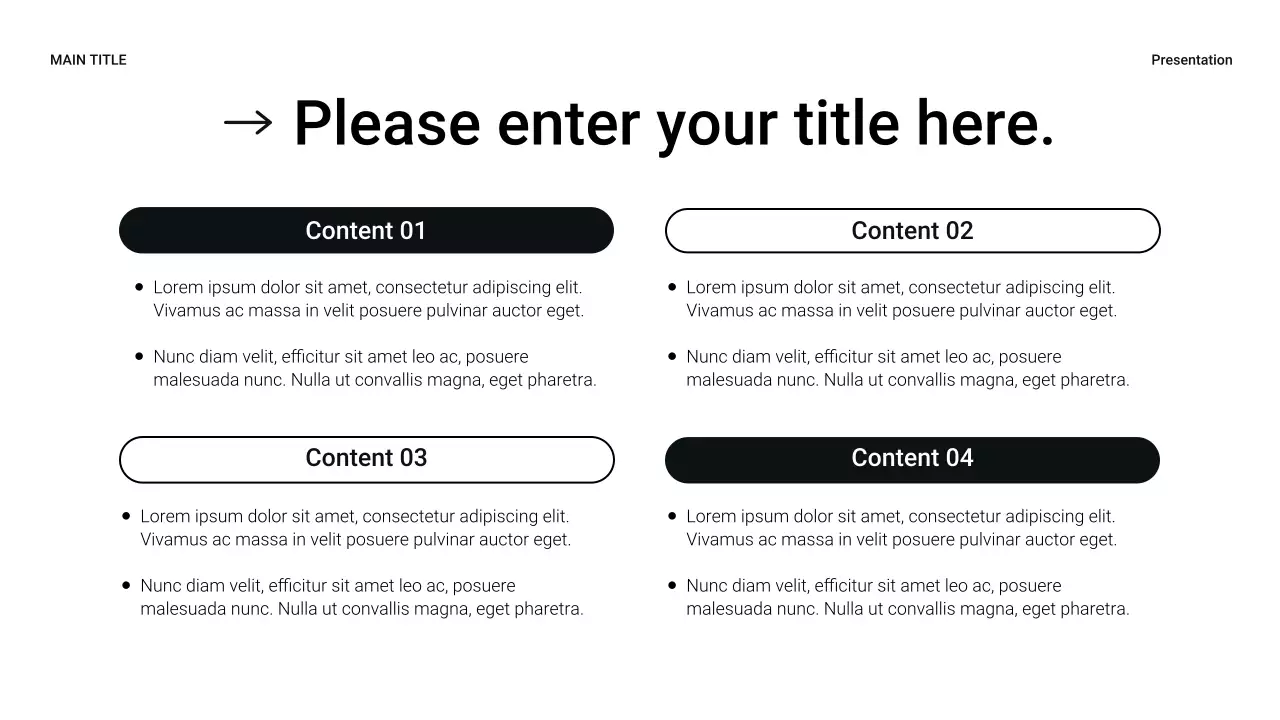 Black Modern Sales Presentation