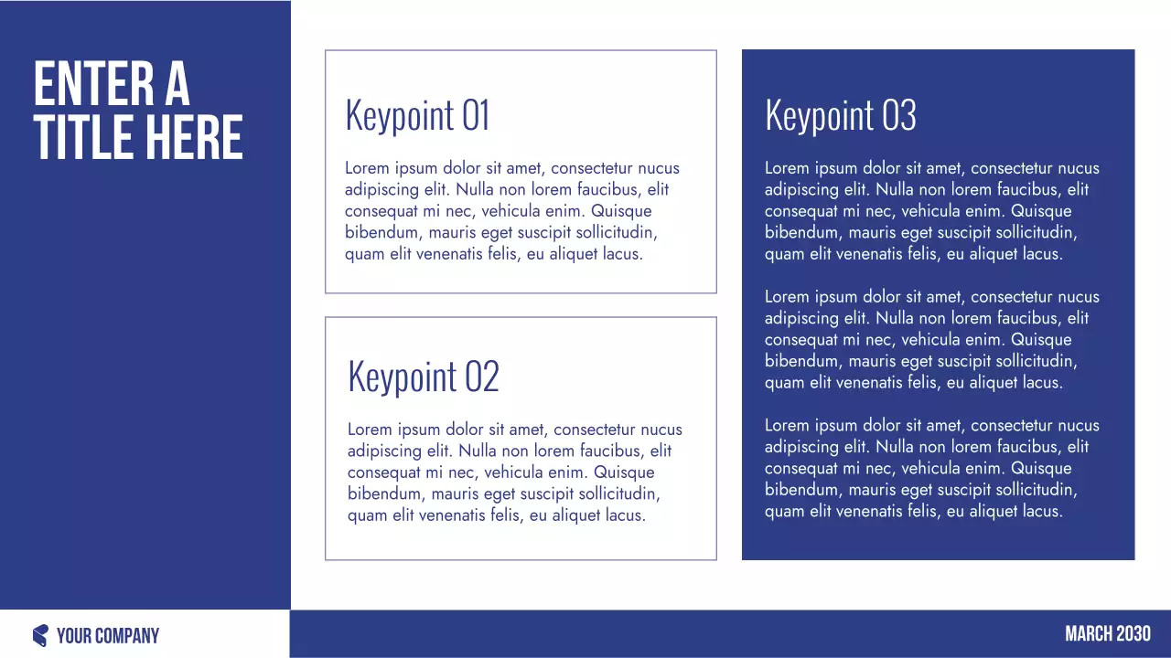 Blue Professional Finance Planner Presentation