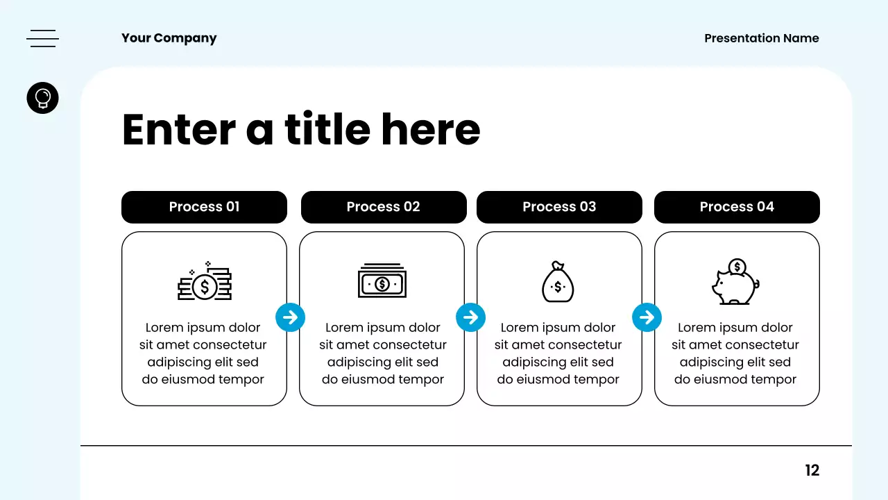 Blue Minimal Budget Planner Presentation