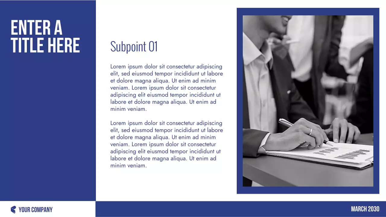 Blue Professional Finance Planner Presentation