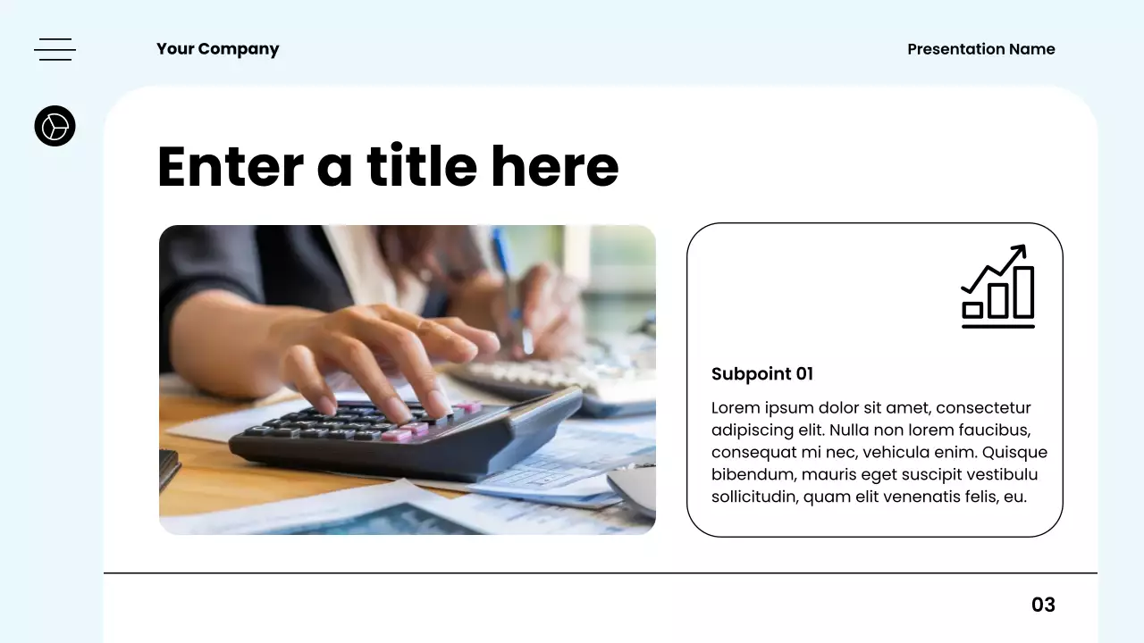 Blue Minimal Budget Planner Presentation