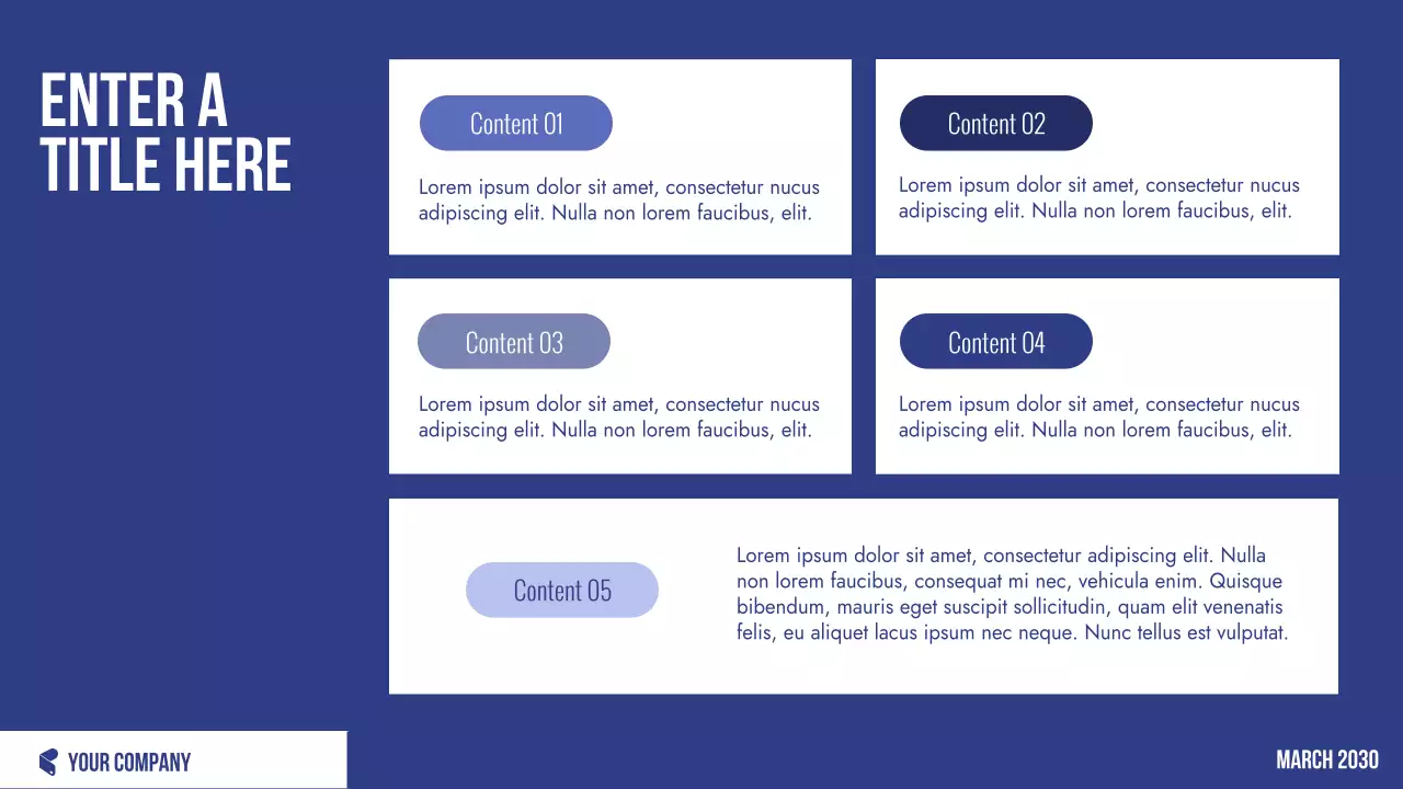 Blue Professional Finance Planner Presentation