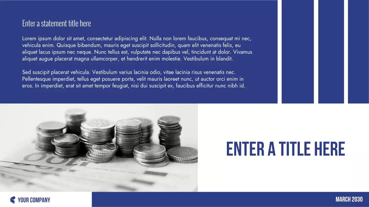 Blue Professional Finance Planner Presentation