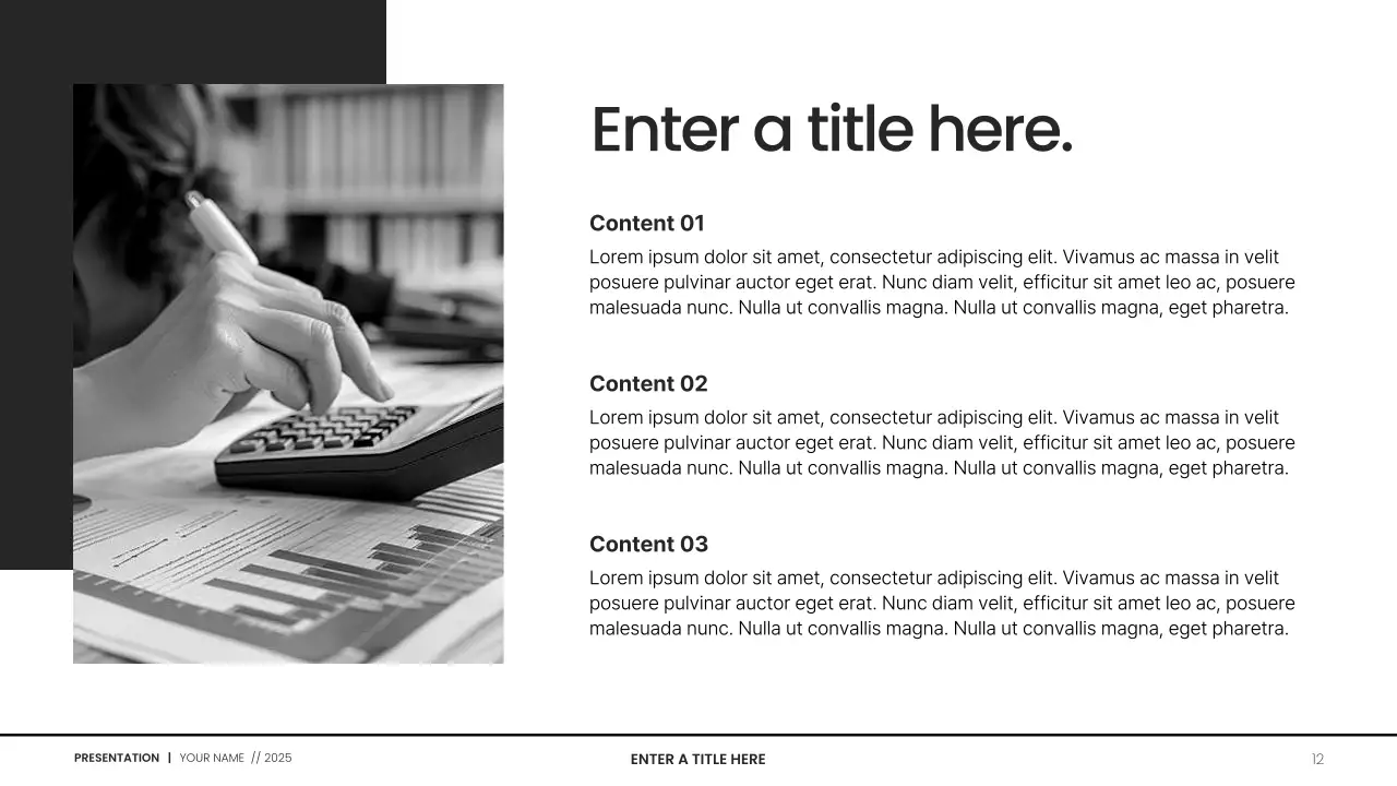 Black Modern Budget Planner Document Presentation