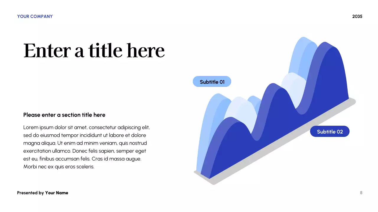 Blue Modern Budget Planner Presentation