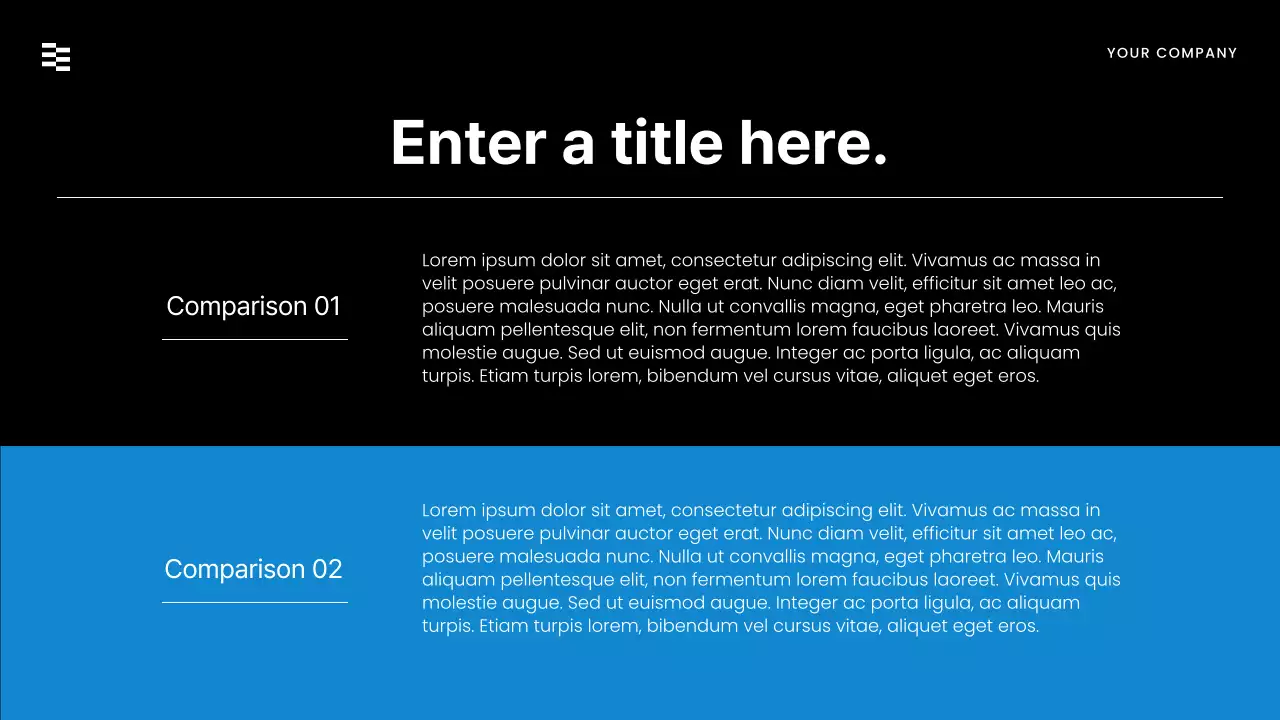 Black Modern Sales Presentation