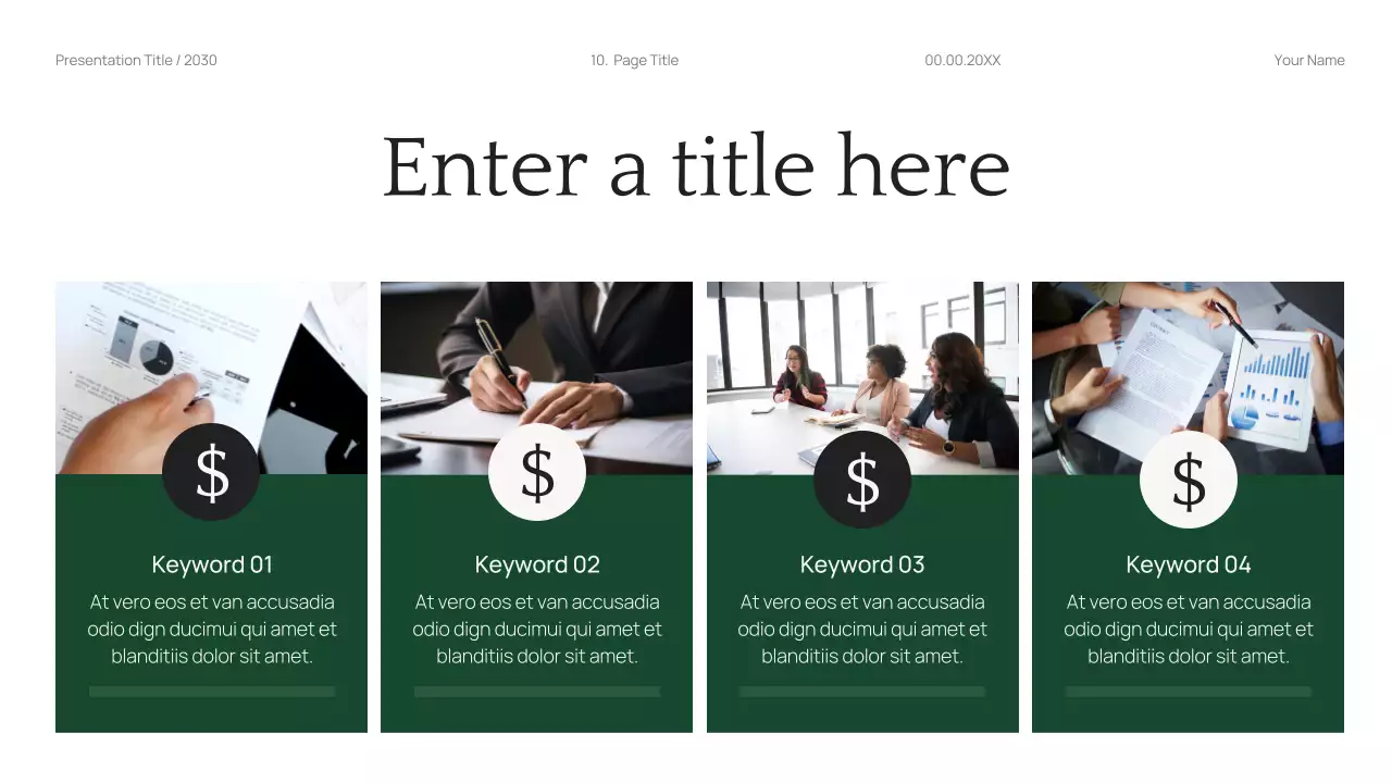 Black Modern Finance Planner Presentation