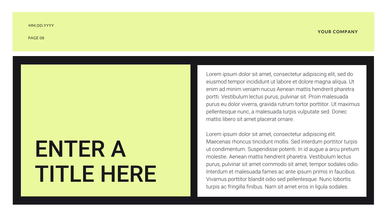 Black Modern Budget Planner Presentation