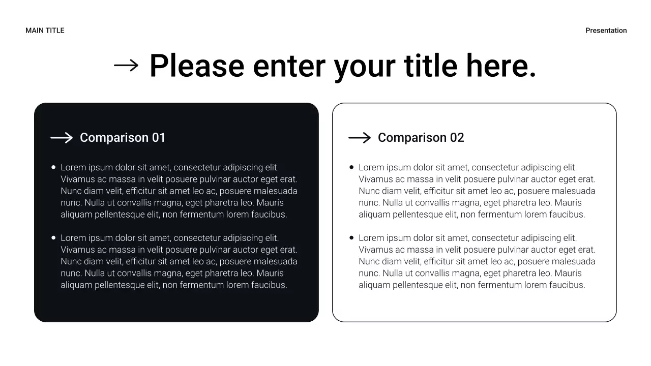 Black Modern Sales Presentation